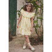 Babidu Girls Lemon Embroidered Dress